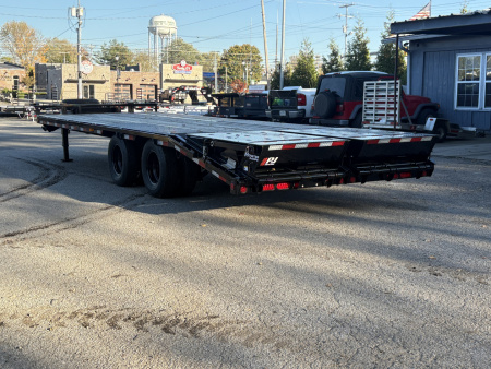 New 2026 PJ Trailers 102" x 25' (PL) 22.5K GVWR - Low-Pro Pintle w. Duals Deckover Trailer