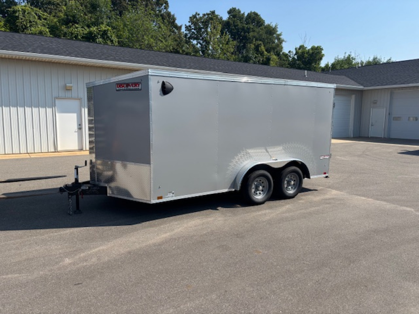 New 2026 Discovery Trailers 7.5x14 V-Nose Ramp Door Enclosed Trailer