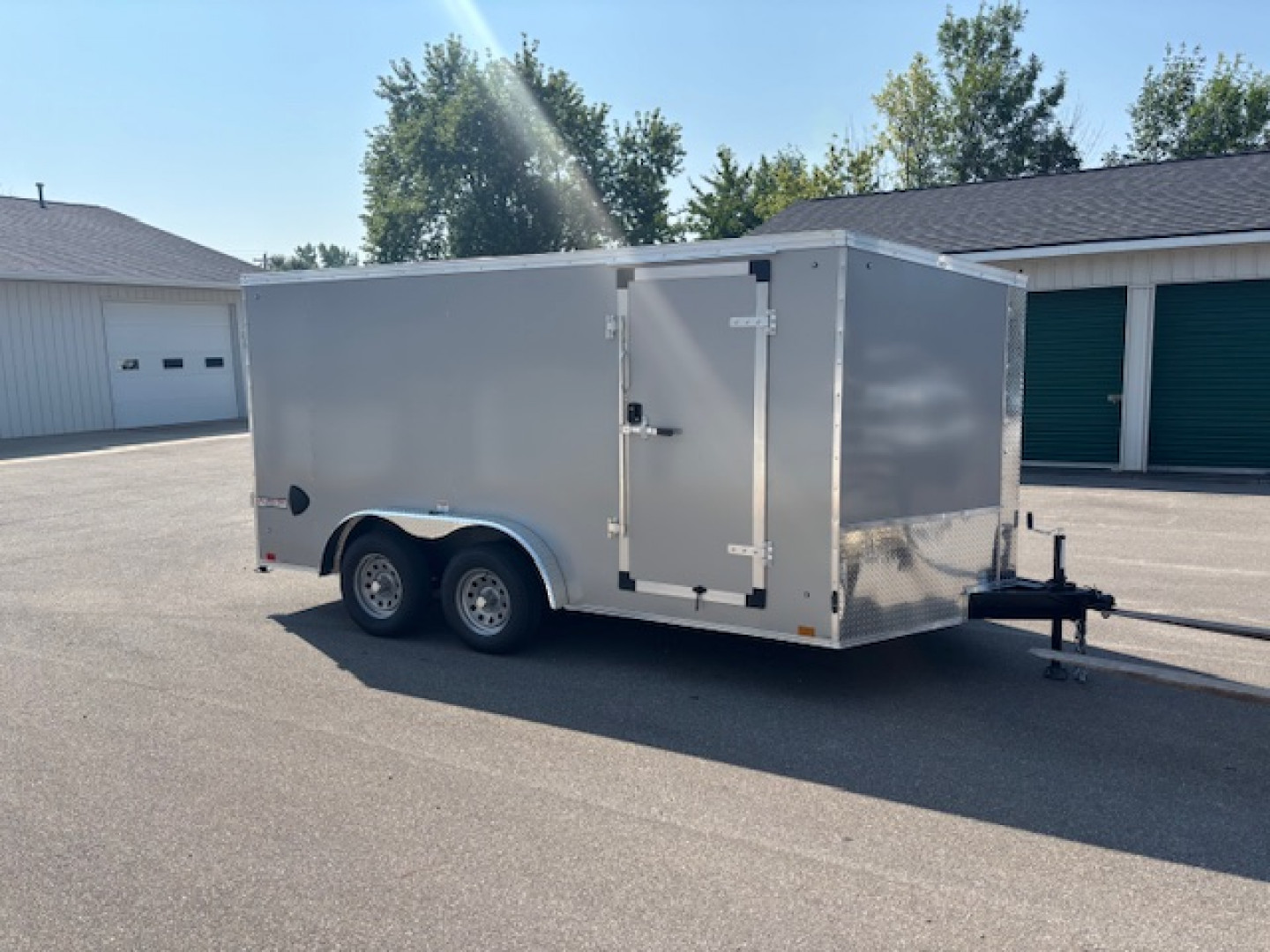 New 2026 Discovery Trailers 7.5x14 V-Nose Ramp Door Enclosed Trailer