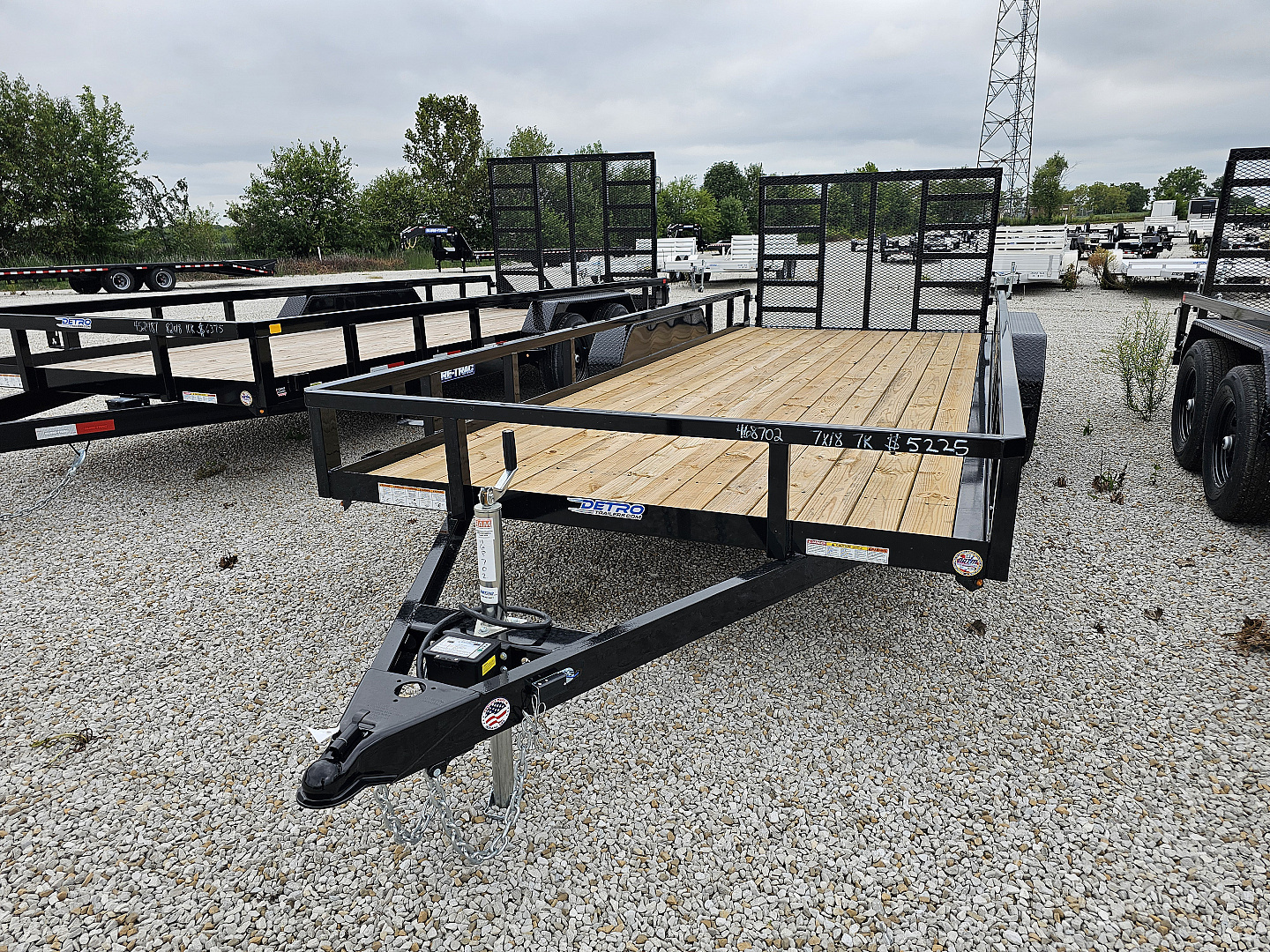 New 2026 Sure-Trac 7 x 18 7K Tube Top Utility Trailer