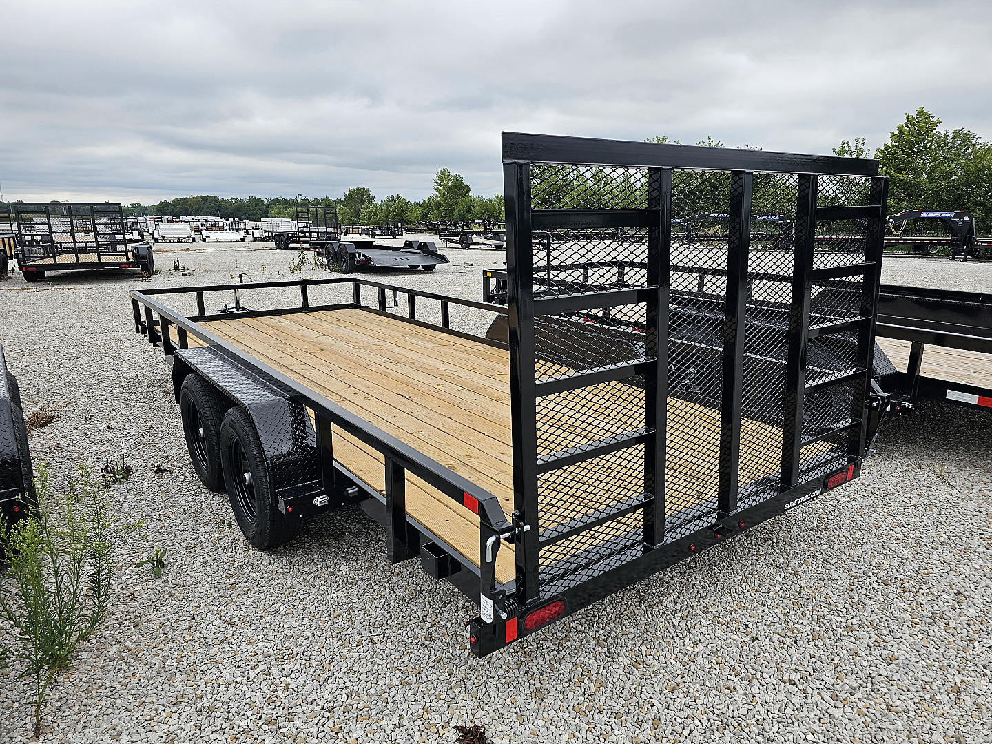 New 2026 Sure-Trac 7 x 18 7K Tube Top Utility Trailer