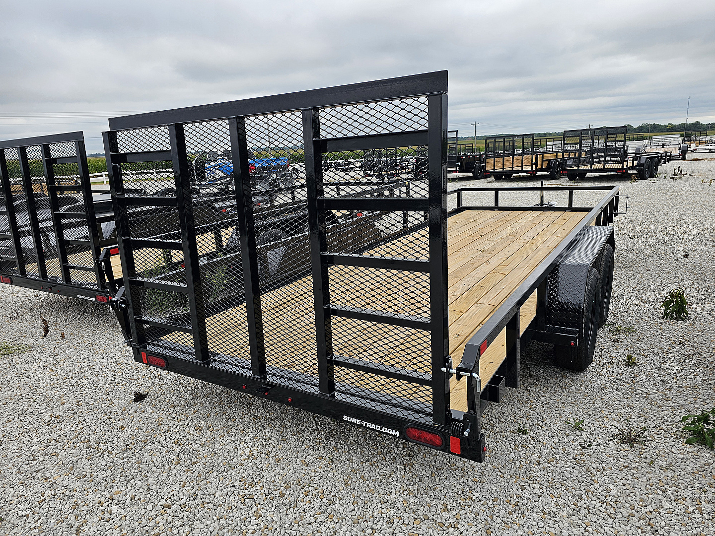 New 2026 Sure-Trac 7 x 18 7K Tube Top Utility Trailer