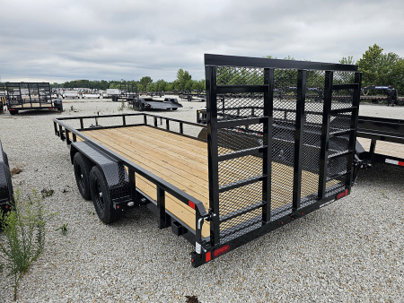 New 2026 Sure-Trac 7 x 18 7K Tube Top Utility Trailer