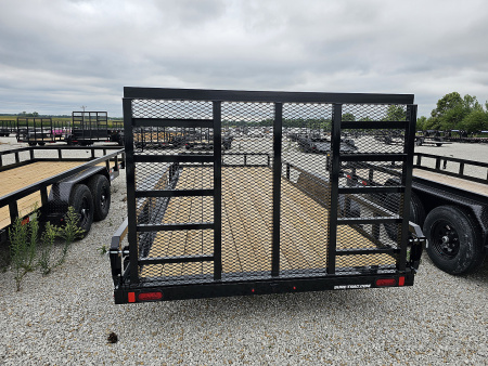 New 2026 Sure-Trac 7 x 18 7K Tube Top Utility Trailer
