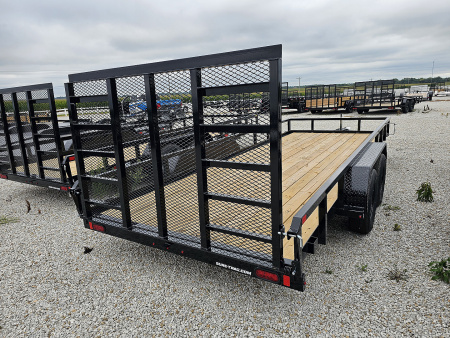 New 2026 Sure-Trac 7 x 18 7K Tube Top Utility Trailer
