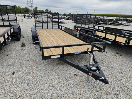 New 2026 Sure-Trac 7 x 18 7K Tube Top Utility Trailer