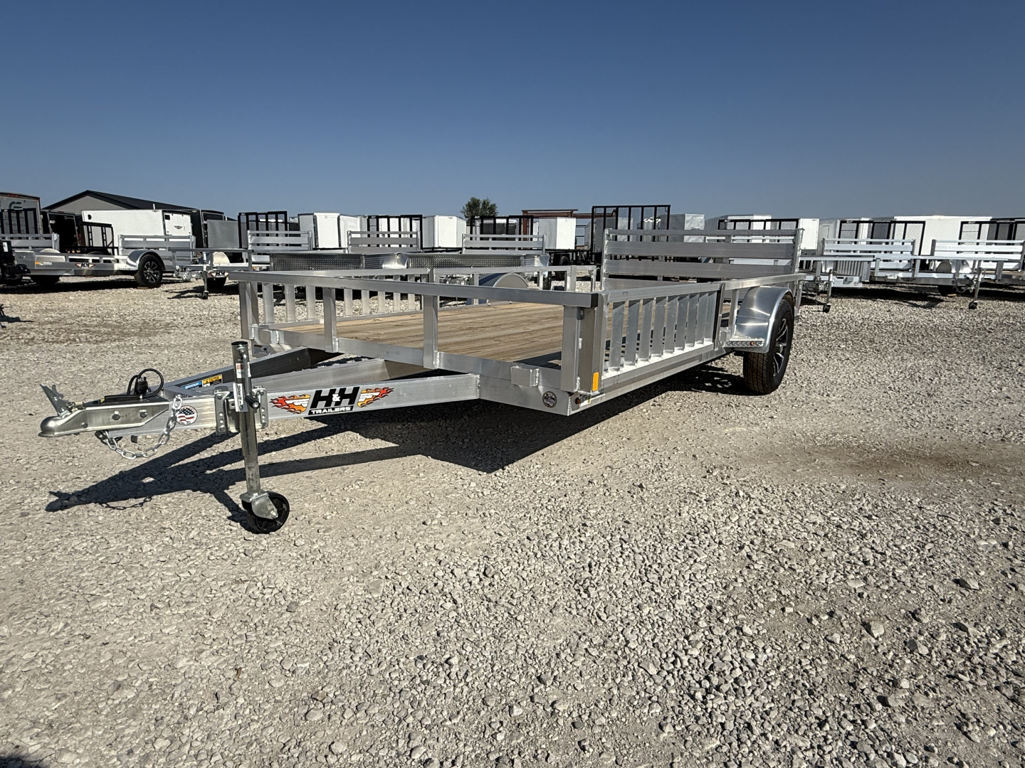 New 2026 H&H Aluminum 82"x14' 3k ATV Utility Trailer