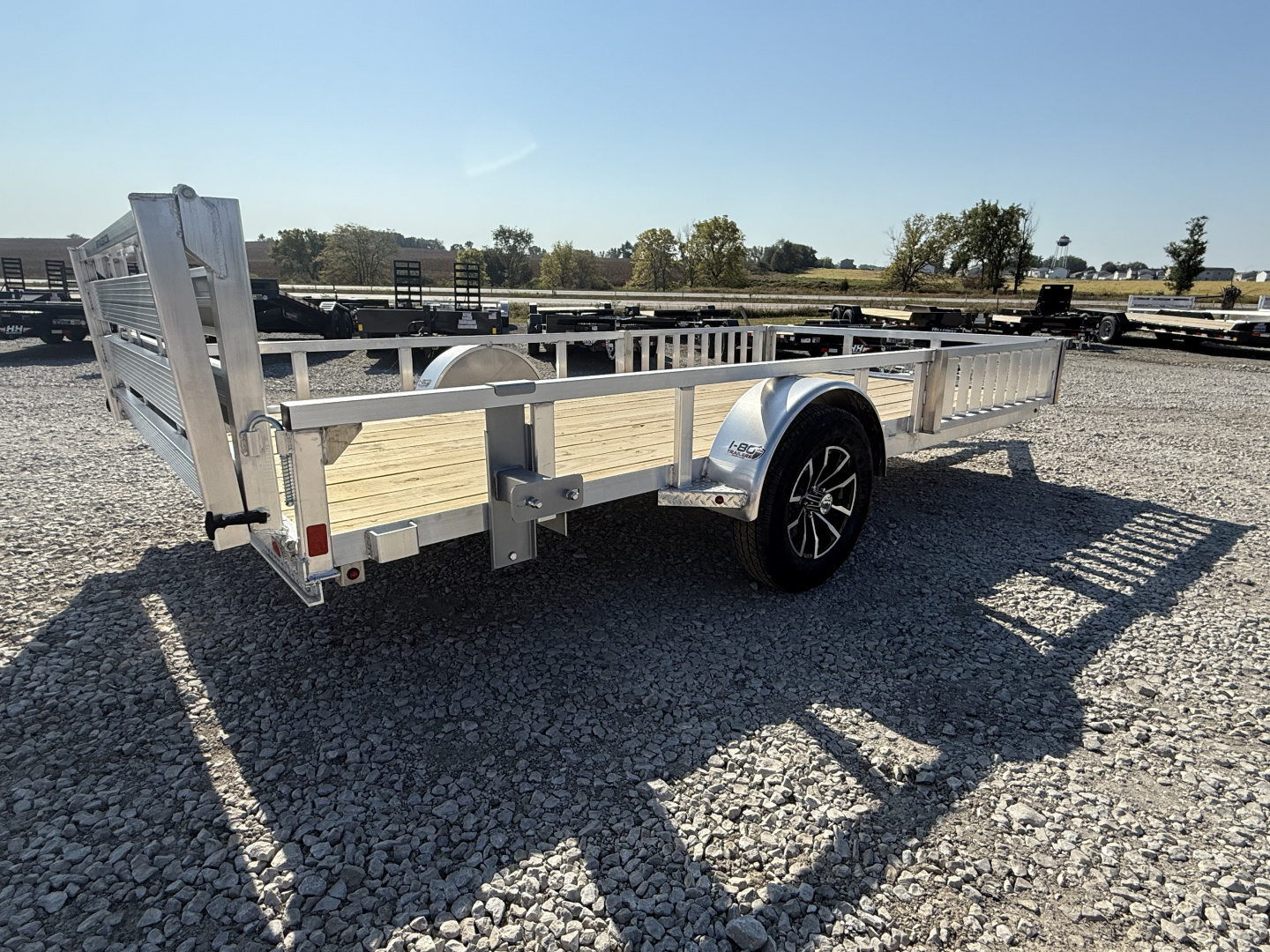 New 2026 H&H Aluminum 82"x14' 3k ATV Utility Trailer