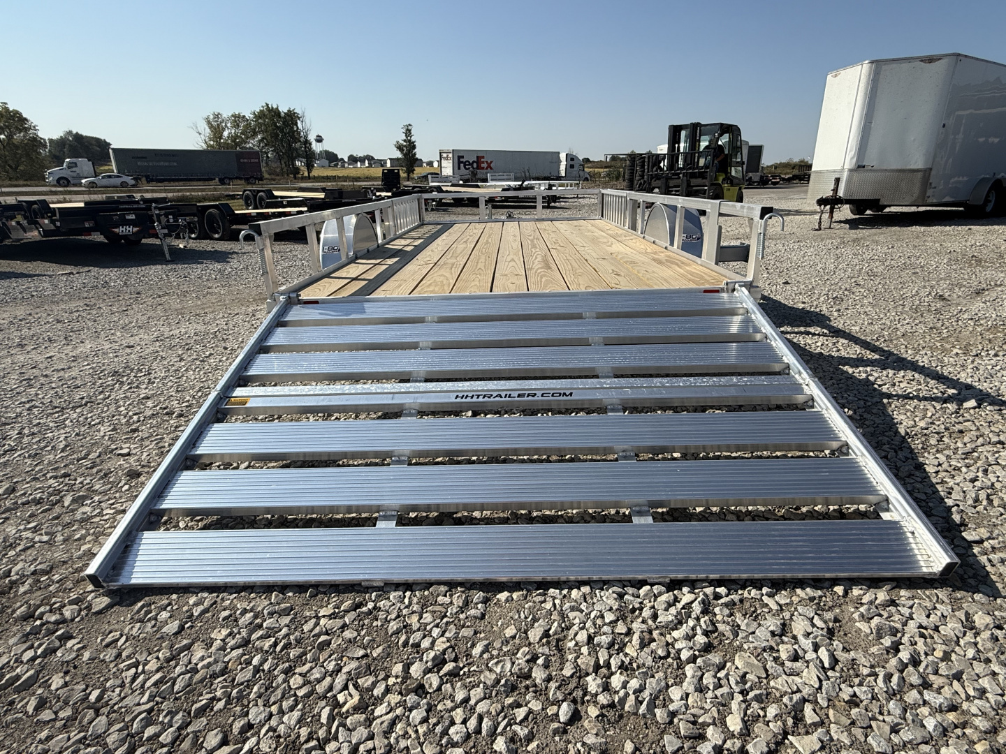 New 2026 H&H Aluminum 82"x14' 3k ATV Utility Trailer