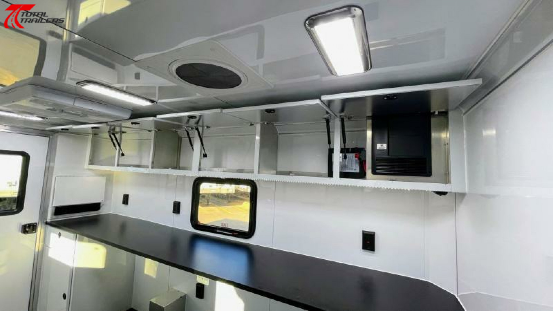 New 7 X 12 Aluminum Fiber Optic Splicing Trailer