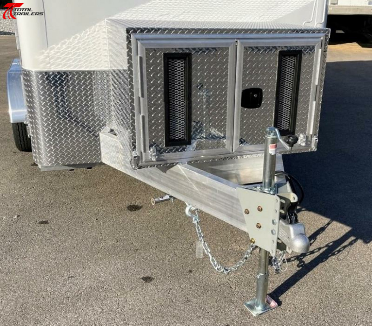 New 7 X 12 Aluminum Fiber Optic Splicing Trailer