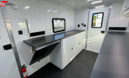 New 7 X 12 Aluminum Fiber Optic Splicing Trailer