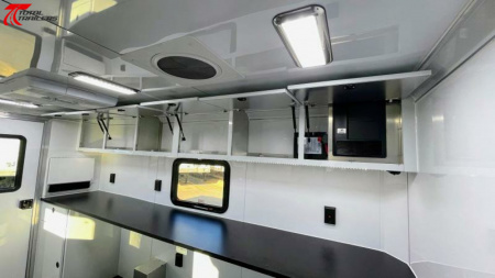 New 7 X 12 Aluminum Fiber Optic Splicing Trailer