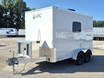 New 7 X 12 Aluminum Fiber Optic Splicing Trailer