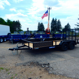 New 2026 Sure-Trac 7x18 7k ATV Tube Top Utility Trailer