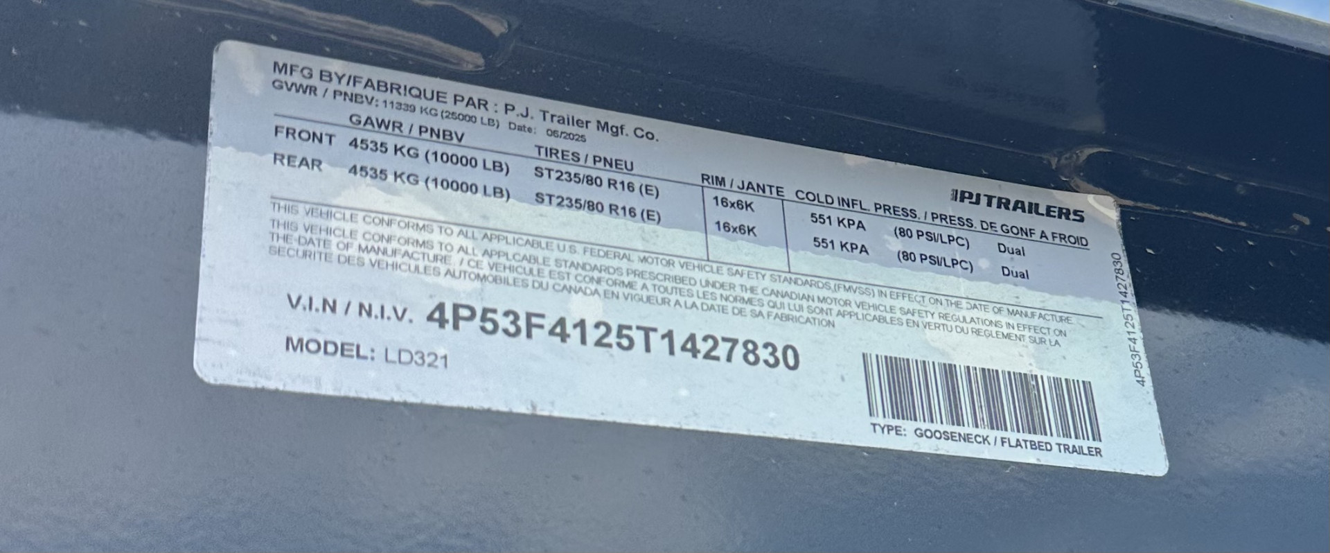 New 2026 PJ Trailers LD Low Pro Gooseneck 32' Flatbed Trailer