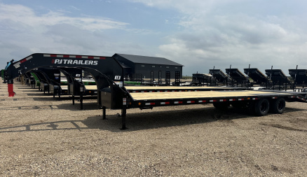New 2026 PJ Trailers LD Low Pro Gooseneck 32' Flatbed Trailer