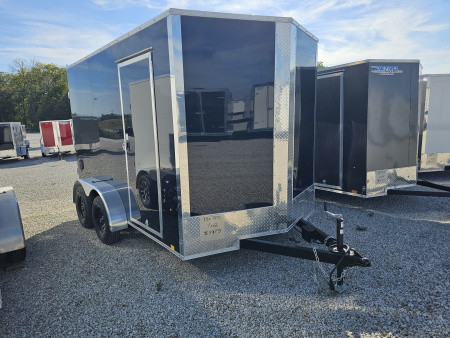New 2026 Cargo Express EX DLX 7 x 12 7K Double Rear Door V-Nose Enclosed Cargo Trailer