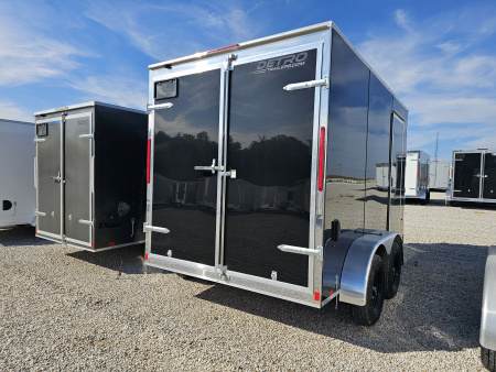 New 2026 Cargo Express EX DLX 7 x 12 7K Double Rear Door V-Nose Enclosed Cargo Trailer