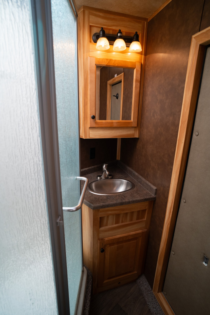 Used 2021 Exiss Trailers 11'0" with Living Quarters Stock / Stock Combo Trailer