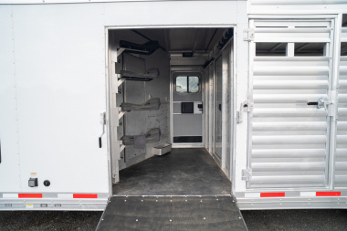 Used 2021 Exiss Trailers 11'0" with Living Quarters Stock / Stock Combo Trailer