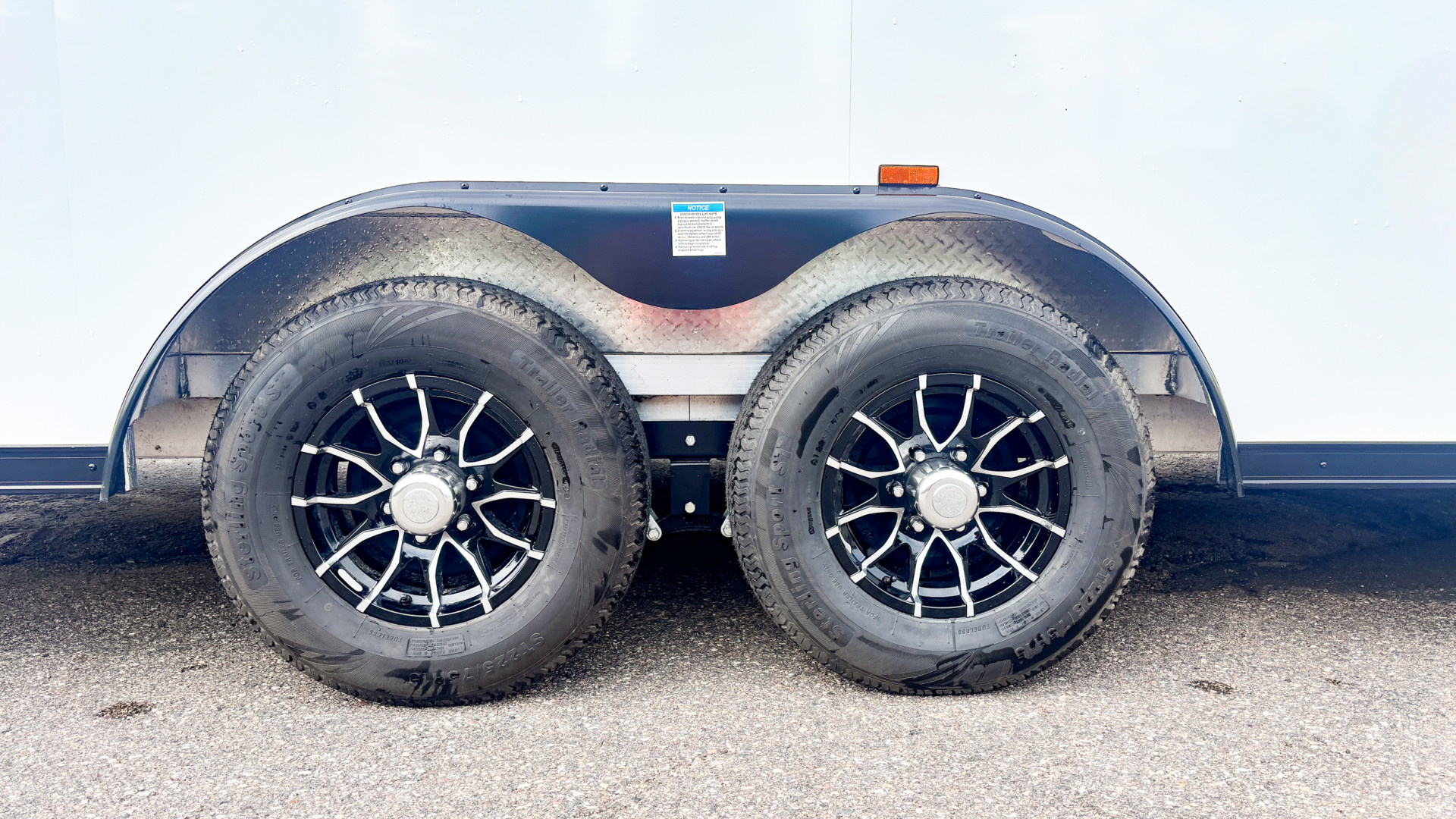 New Lightning 8.5x24 Enclosed Aluminum Car Hauler- Rear Ramp