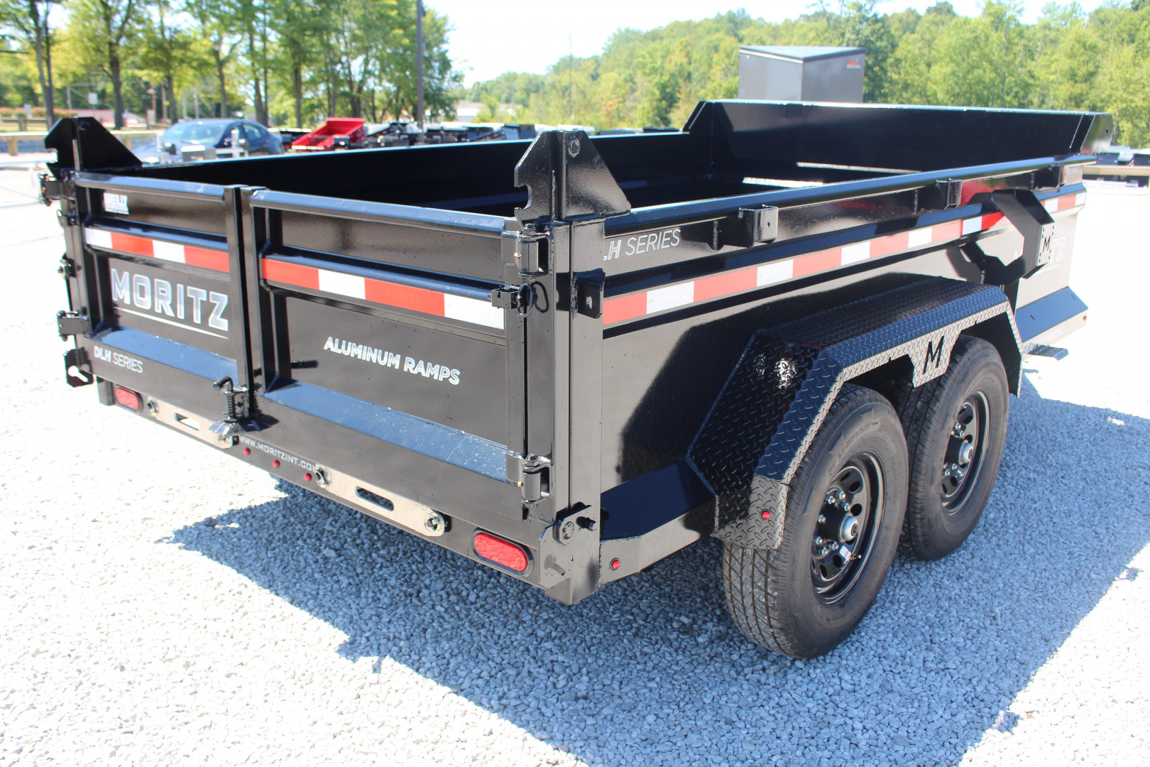 New 2025 Moritz 6' 10" x 12' Heavy Commercial DLH Series Dump Trailer - 14000# GVW