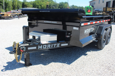 New 2025 Moritz 6' 10  x 12' Heavy Commercial DLH Series Dump Trailer - 14000# GVW