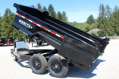 New 2025 Moritz 6' 10" x 12' Heavy Commercial DLH Series Dump Trailer - 14000# GVW