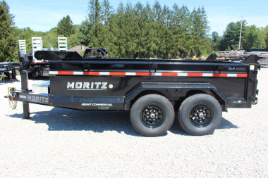 New 2025 Moritz 6' 10" x 12' Heavy Commercial DLH Series Dump Trailer - 14000# GVW