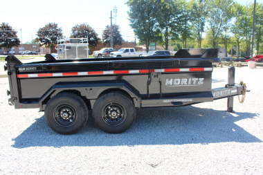 New 2025 Moritz 6' 10" x 12' Heavy Commercial DLH Series Dump Trailer - 14000# GVW