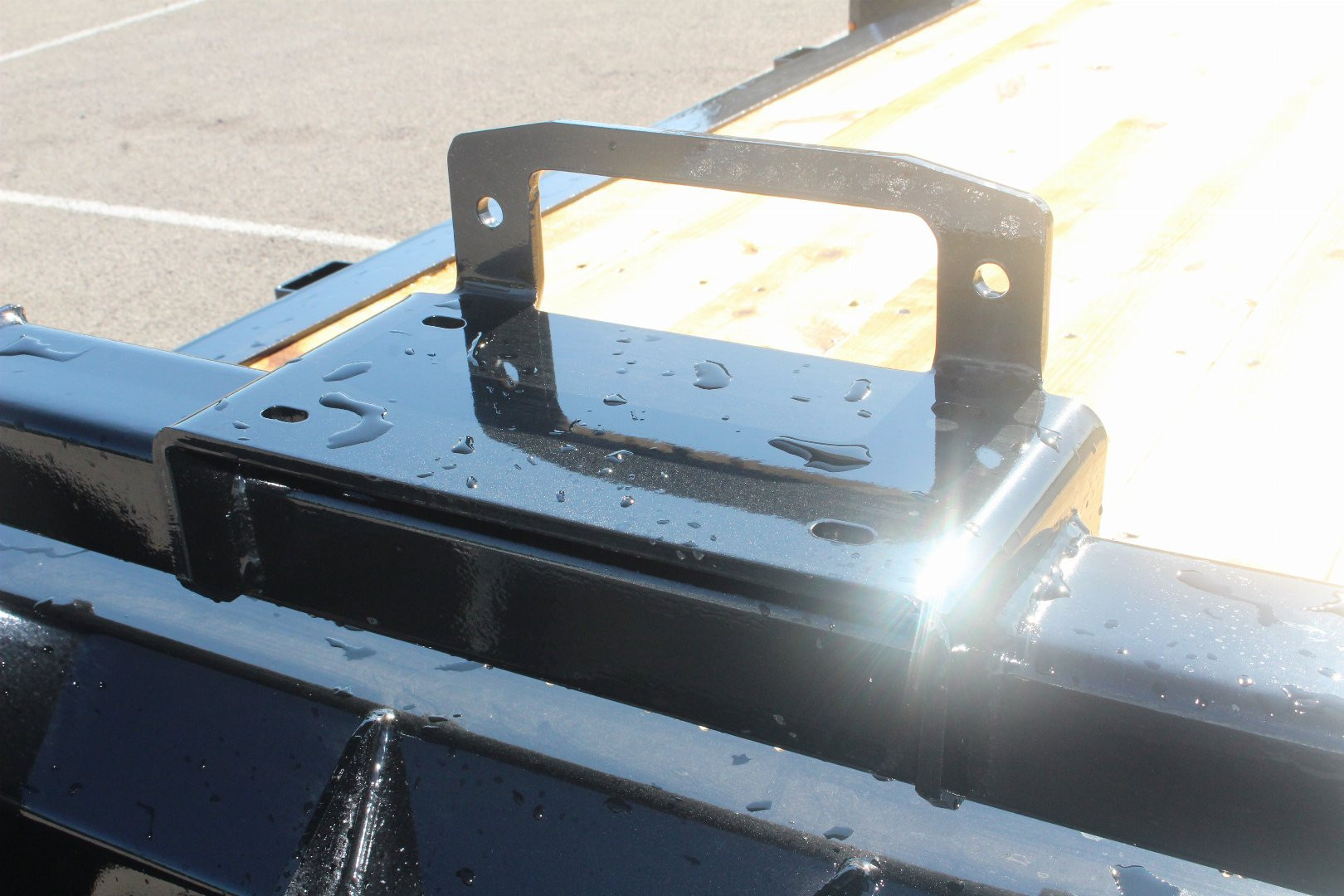 New 2025 Moritz 7' x 16' + 6' Low Pro - Hydraulic Power Tail - Equipment Trailer - 14000# GVW