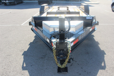 New 2025 Moritz 7' x 16' + 6' Low Pro - Hydraulic Power Tail - Equipment Trailer - 14000# GVW