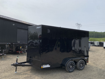 New 2025 Pace American 7X12 +2ft V-nose / Blackout Package/ 7' interior - 7000GVW