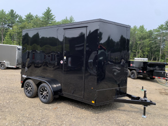 New 2025 Pace American 7X12 +2ft V-nose / Blackout Package/ 7' interior - 7000GVW
