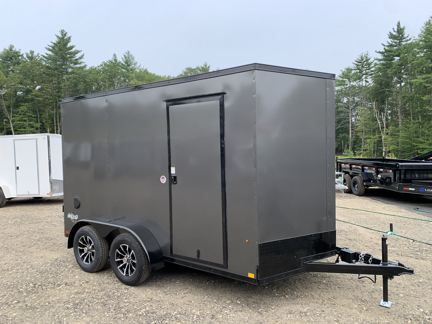 New 2025 Pace American 7X12 +2ft V-nose / Blackout Package/ 7' interior - 7000GVW