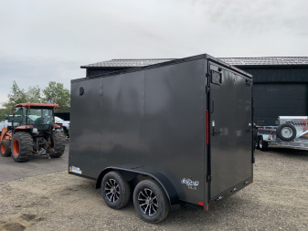 New 2025 Pace American 7X12 +2ft V-nose / Blackout Package/ 7' interior - 7000GVW