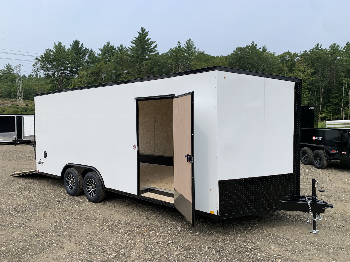 New 2025 Pace American 8.5X20 +2ft V-nose / JOURNEY SE/ Blackout Package/ 7' interior - 9990GVW