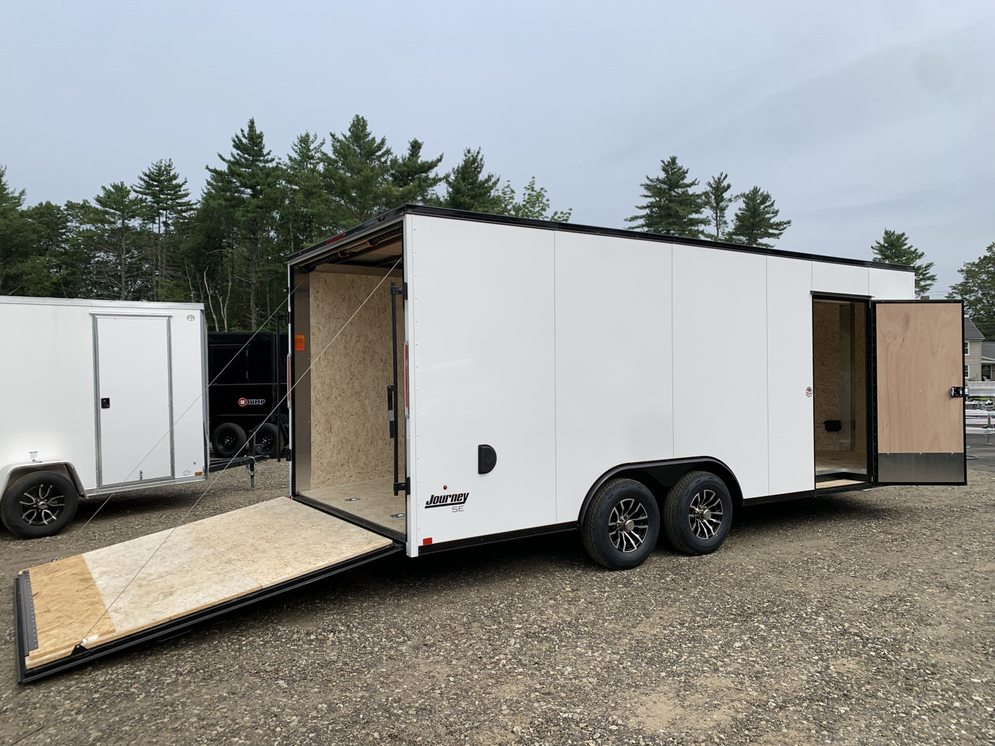 New 2025 Pace American 8.5X20 +2ft V-nose / JOURNEY SE/ Blackout Package/ 7' interior - 9990GVW