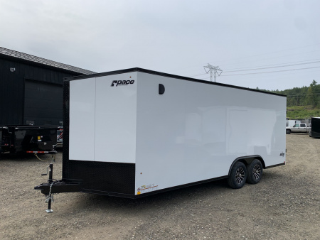 New 2025 Pace American 8.5X20 +2ft V-nose / JOURNEY SE/ Blackout Package/ 7' interior - 9990GVW