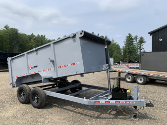 New 2025 U-DUMP 7X14 Dump Trailer / 48  Sides / Telescopic Cylinder/ Tarp & Ramps - 14k GVW
