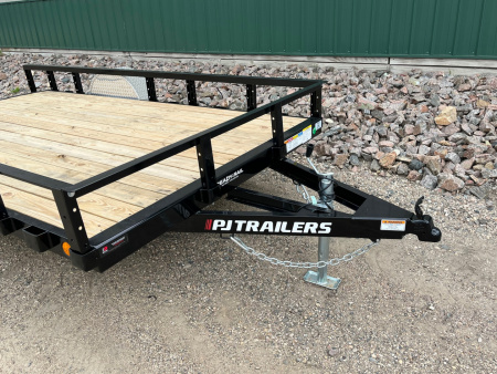 New 2026 10'x77" 3.5k PJ Single Axle Channel Utility Trailer
