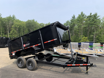 New 2025 U-DUMP 7X14 Dump Trailer / 48  Sides / Telescopic Cylinder/ Tarp & Ramps - 14k GVW