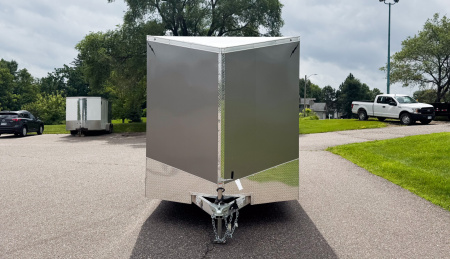 New Lightning 7.5x16 Aluminum Enclosed Trailer - Rear ramp door!
