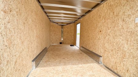 New Lightning 7.5x16 Aluminum Enclosed Trailer - Rear ramp door!