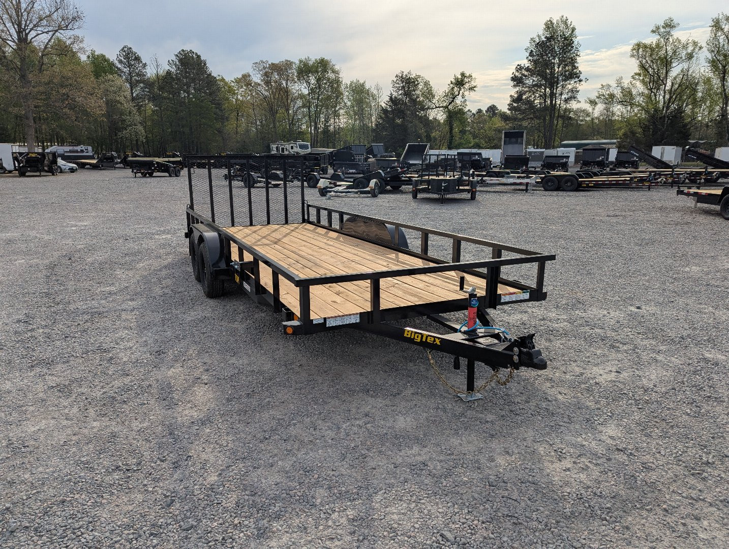 New 2026 Big Tex Trailers 20' 70PI w/ NEW Spring Loaded Fold In Tailgate Utility Trailer