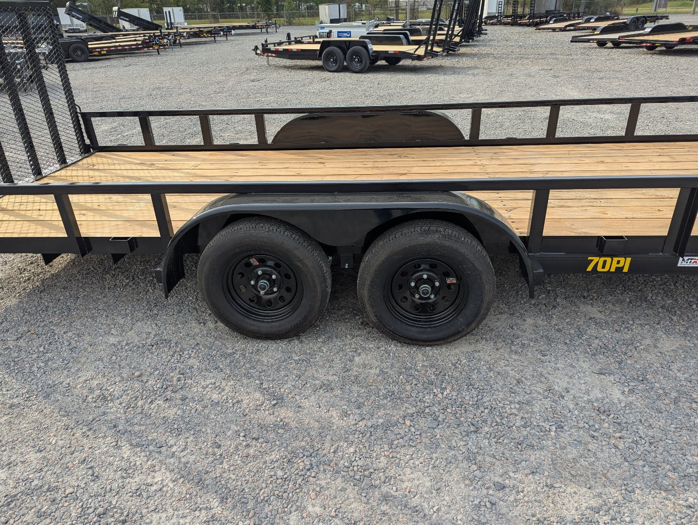 New 2026 Big Tex Trailers 20' 70PI w/ NEW Spring Loaded Fold In Tailgate Utility Trailer