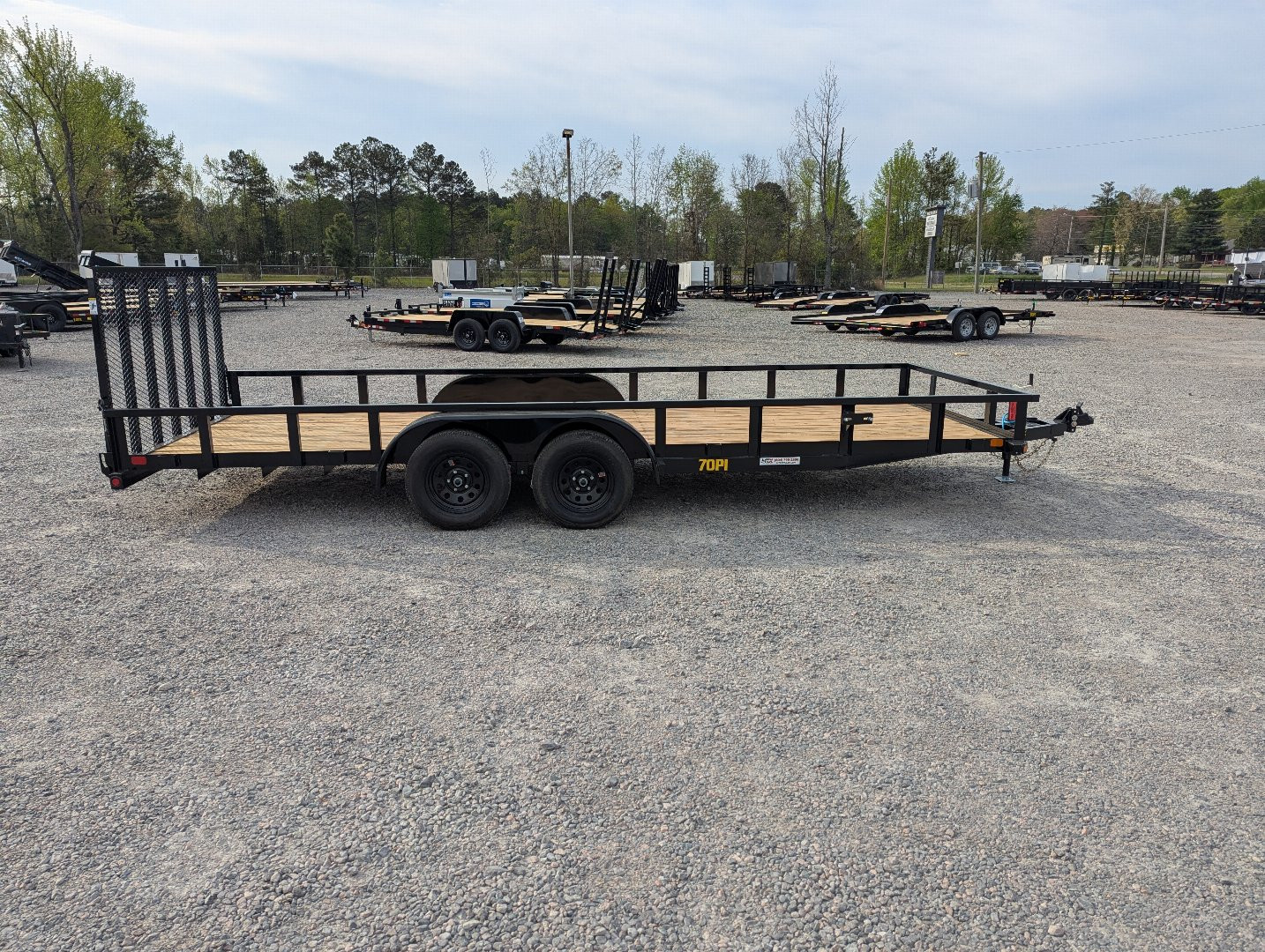 New 2026 Big Tex Trailers 20' 70PI w/ NEW Spring Loaded Fold In Tailgate Utility Trailer