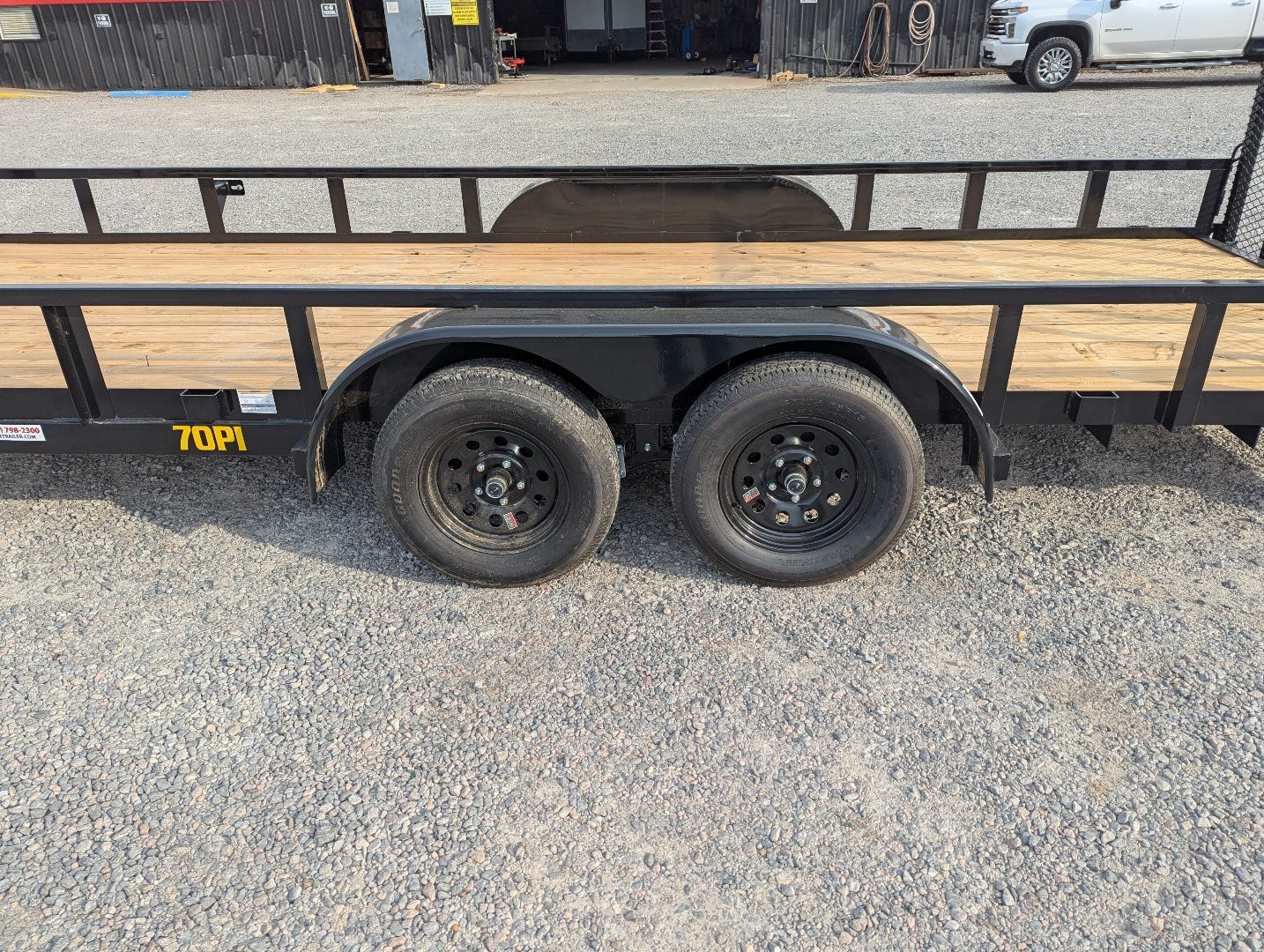 New 2026 Big Tex Trailers 20' 70PI w/ NEW Spring Loaded Fold In Tailgate Utility Trailer