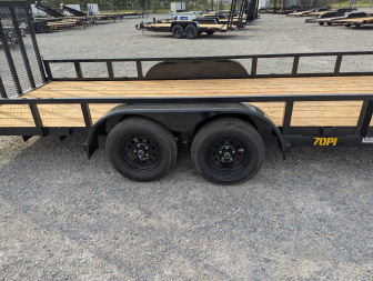 New 2026 Big Tex Trailers 20' 70PI w/ NEW Spring Loaded Fold In Tailgate Utility Trailer